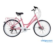 Xe đạp thời trang Makefee 24 - Pink White