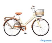 Xe đạp thời trang Asama CLD PU24 - Kem