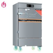 Tủ nấu cơm gas - điện có bảng điều khiển cảm ứng 6 khay Hào Hương TC6K-GĐB
