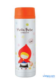 Bình giữ nhiệt Hello Bebe hình bông tuyết Lock&Lock HBB319 (330ml) – Cam