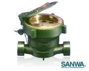 Đồng hồ đo lưu lượng nước Sanwa lắp ren DN15