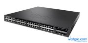 Switch Cisco WS-C3650-48TD-L 48 10/100/1000 Ethernet and 2x10G Uplink ports, with 250WAC power supply, 1 RU, LAN Base