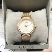 Đồng hồ nữ Guess Chelsea W0647L7 màu gold viền pha lê