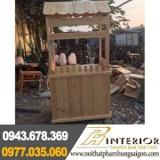 Quầy bán cà phê bằng gỗ Phạm Hùng PHSG-072