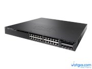 Switch Cisco WS-C3650-24PD-L 24 10/100/1000 Ethernet PoE+ and 2x10G Uplink ports, with 640WAC power supply, 1 RU, LAN Base