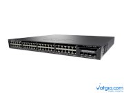 Switch Cisco WS-C3650-48TQ-L 48 10/100/1000 Ethernet and 4x10G Uplink ports, with 250WAC power supply, 1 RU, LAN Base