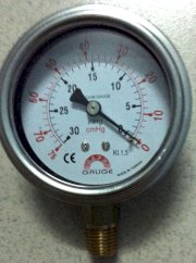 Đồng hồ áp suất nước KK Gauge mặt 100mm, 0-500kg/cm2