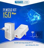 Bộ KIT mở rộng mạng Wi-Fi qua đường dây điện 150Mbps- PLW350 KIT
