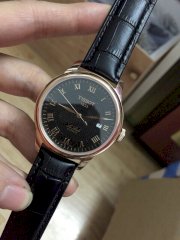 Đồng hồ nam mặt đen OMEGA kim loại OM98
