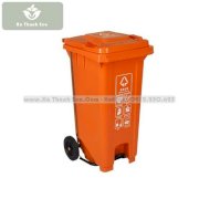Thùng rác Hà Thành Eco 240 lít (Cam)
