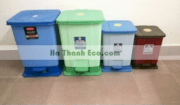 Thùng rác văn phòng đạp chân vuông Hà Thành Eco - 03