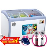 Tủ đông cửa kiếng lùa Sumikura 300 lít  SKFS-300C đồng (R290) (Kem)