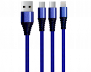 Cáp sạc 3 in 1 Lightning, Type C, Micro USB Genshai KL-301