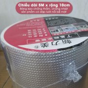 Băng keo chống thấm, chống nhiệt Xinlimei - BK105 ( 5m x 10cm)
