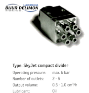 Bộ chia van mỡ bò bằng điện Bijur Delimon - SkyJet compact divider