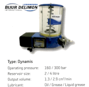 Máy bơm mỡ bò bằng điện Bijur delimon - Dynamis