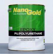 Sơn nhà phủ bóng Nano hoàn thiện không cần sơn lót NanoGold Epoxy Pu.polyureth Ane A986 Loại 1.2kg