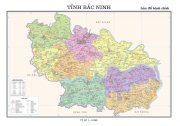 Bản đồ hành chính tỉnh Bắc Ninh - Khổ A0 - Tờ rời
