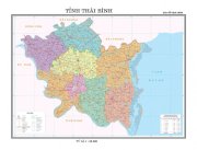 Bản đồ hành chính tỉnh Thái Bình - Khổ A0