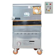 Tủ hấp cơm công nghiệp dùng gas 10 khay NewSun - THCNS10K