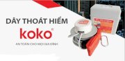 Dây thoát hiểm nhà cao tầng Kokosafety HKDD- 6F (18 mét)