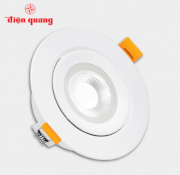 Bộ đèn led downlight Điện Quang ĐQ LRD10 05765 75 (5W daylight, tròn, 2.9inch)