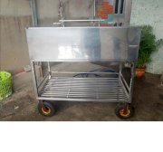 Xe đẩy hàng inox 304 Hải Minh C003