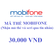 Thẻ cào điện thoại MobiFone 30K (Mã Thẻ Và Seri)
