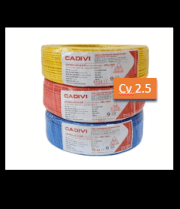 Dây cadivi CV-2.5(7/0.52)-0.6/1KV