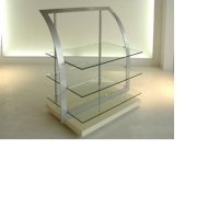 Tủ kính inox trưng bày Hải Minh hz04