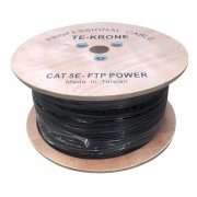 Cáp mạng liền nguồn Cat5e FTP + 2C lõi đồng ngoài trời TE-KRONE