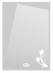 Gương nhà tắm in hoa văn Pioneer hình chữ nhật 50x70cm - PE107B