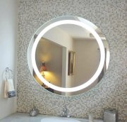 Gương nhà tắm đèn led cao cấp hình tròn không dây Pioneer 60cm