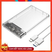 Hộp đựng ổ cứng 2.5 inch HDD box HDD Qgeen C25B USB 3.0 trong suốt