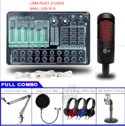 Combo Sound Card H9 2021 Và Micro Thu Âm TH2068