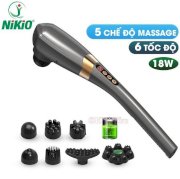 Máy massage cầm tay 7 đầu pin sạc Nikio NK-177