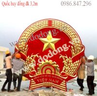 Gia Công Chế Tác Quốc Huy Việt Nam Bằng Đồng Đk 3,5M,4,5M Đúc Đồng