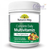 Vitamin Tổng Hợp & Tảo Biển Nature’s Way Multivitamin &Spirulina 200 Viên