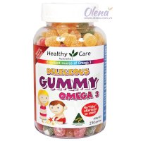 Kẹo Mềm Vitamin Tổng Hợp Cho Bé Healthy Care Omega 3- 250 Viên