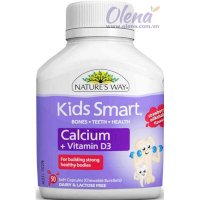 Bổ Sung Canxi, Vitamin D Cho Bé Nature’s Way Kids Smart 50 Viên