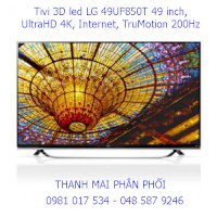 Tivi 3D Led Lg 49Uf850T Inch Giá Cực Sốc, Cưc Rẻ, Chất Lượng Tốt Nhất