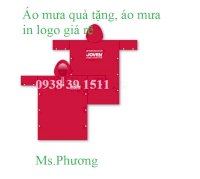 Cơ Sở May Áo Mưa Quảng Cáo, Áo Mưa Quà Tặng Khuyến Mãi