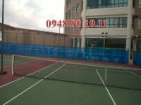 Lưới Chắn Bóng Tennis Màu Xanh Rêu, Lưới Chắn Gió, Che Bụi Sân Tennis, Cọc Căng