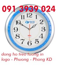 Đồng Hồ Treo Tường In Logo Công Ty, Đồng Hồ Treo Tường In Logo Đại Lý Gas