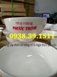 Chén Sứ Trắng In Logo Giá Rẻ Tại Tphcm