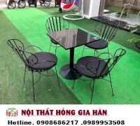 Bộ Bàn Ghế Cafe Khung Sát Giá Rẻ Hgh044