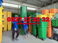 Thùng Rác Nhựa, Thùng Rác Công Cộng 120L/240L Giá Rẻ, Chất Lượng