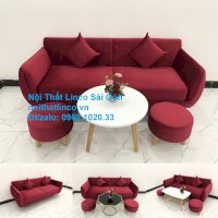 Ghế Sofa Văng Dài 1M9 | Salong Băng Giá Rẻ Màu Đỏ Phòng Khách | Nội Thất Linco Sài Gòn