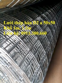 Lưới Thép Hàn D2 A25X25, A50X50. Khổ 1M, 1.2M, Dạng Cuộn Mạ Kẽm