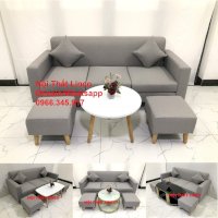 Bộ Bàn Ghế Sopha Salon Sofa Băng Ns05 Xám Trắng Nội Thất Linco Đắk Lắk